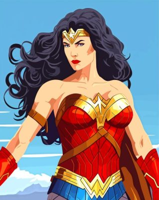 Wonder Woman Paint By Numbers 