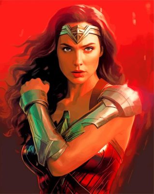 Wonder Woman Portrait Paint By Numbers
