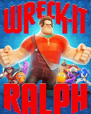 Wreck It Ralph Poster Paint By Numbers 