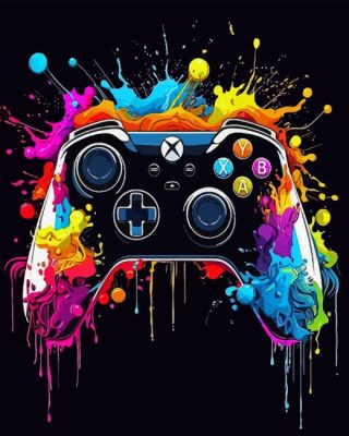 Cool Xbox Controller Paint By Numbers 