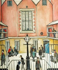 The Courtyard L S Lowry Paint By Numbers