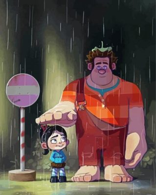 Vanellope And Ralph Paint By Numbers 