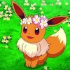 Cute Eevee Pokemon Paint By Numbers