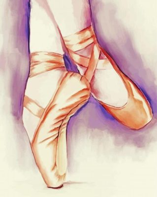 Ballet Shoes Art Paint By Numbers 