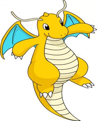 Dragonite Pokemon Anime Paint By Numbers 