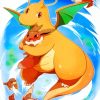 Dragonite Pokemon Paint By Numbers