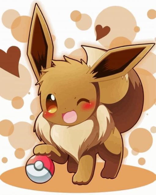 Eevee Pokemon Paint By Numbers