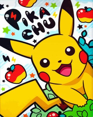 Pikachu Pokemon Paint By Numbers