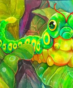 Pokemon Caterpie Paint By Numbers
