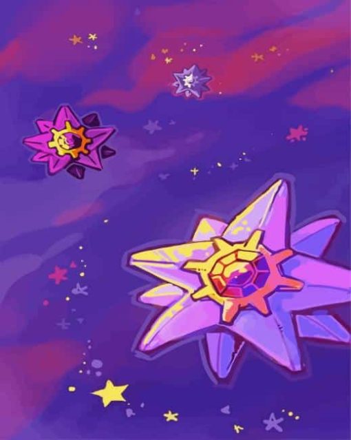 Starmie Pokemon Paint By Numbers