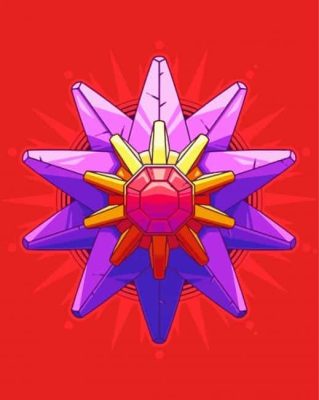 Starmie Pokemon Art Paint By Numbers 