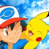 Happy Ash And Pikachu Paint By Numbers