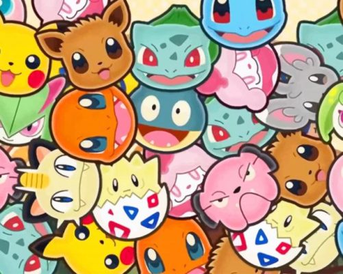 Pokemon Species Paint By Numbers 