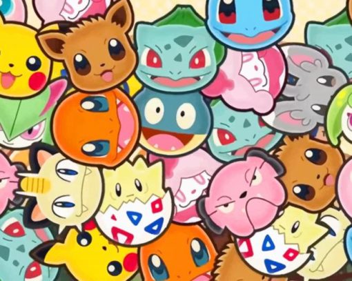 Pokemon Species Paint By Numbers