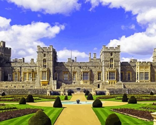 Windsor Castle Building Paint By Number