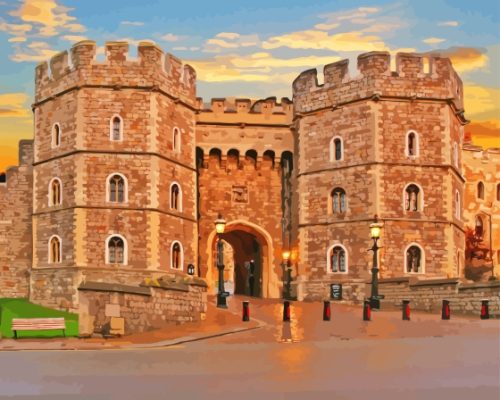Windsor Castle Sunset Paint By Number