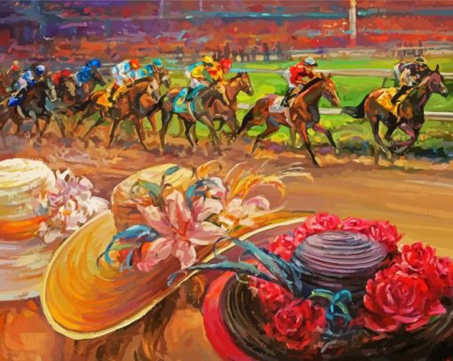 Kentucky Derby Ladies At Races Paint By Number