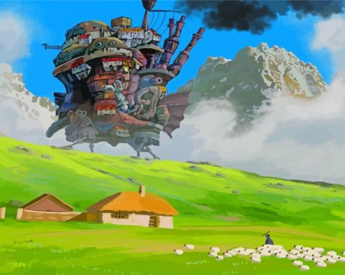 Howls Moving Castle Paint By Numbers