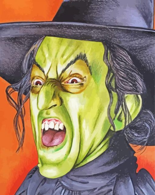 Wizard Of Oz Witch Paint By Number