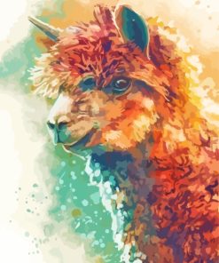 Cute Alpaca Art Paint By Number