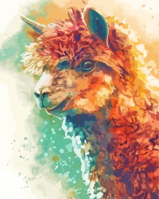 Cute Alpaca Art Paint By Number
