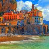 Sunny Amalfi Coast Paint By Number