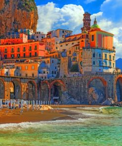 Sunny Amalfi Coast Paint By Number