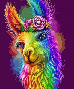 Colorful Alpaca Paint By Number