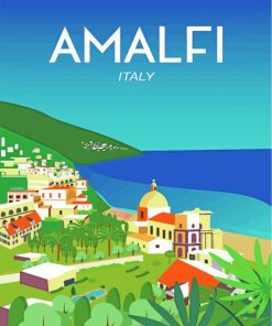 Italy Amalfi Poster Paint By Number