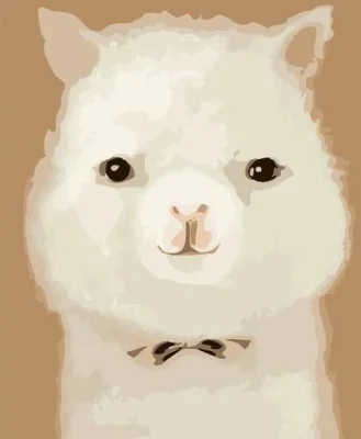 Cute Alpaca Paint By Number
