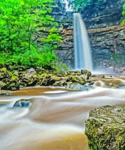 Aesthetic Hardraw Force Waterfall Paint By Number