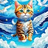 Tabby Cat Angel Paint By Number