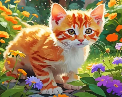 Tabby Cat Paint By Number