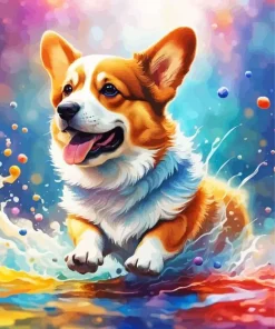 Welsh Corgi Art Paint By Number