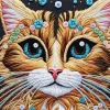 Aesthetic Tabby Cat Art Paint By Number