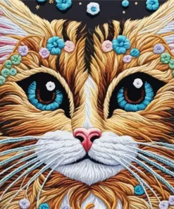 Aesthetic Tabby Cat Art Paint By Number