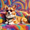 Stylish Welsh Corgi Paint By Number