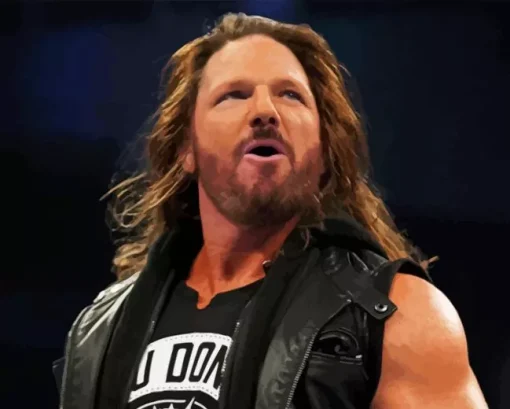 Wrestler AJ Styles Paint By Number