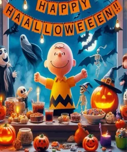 Charlie Brown Halloween Paint By Number