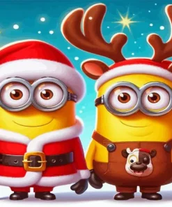 Christmas Minions Paint By Number