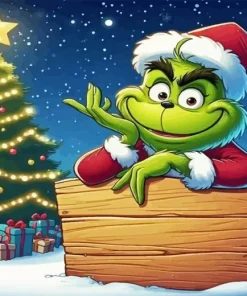 Grinch Christmas Paint By Number