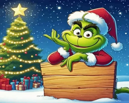 Grinch Christmas Paint By Number