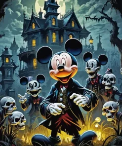 Halloween Mickey Mouse Paint By Numbers