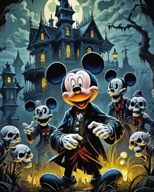 Halloween Mickey Mouse Paint By Numbers