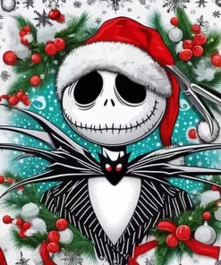 Jack Skellington Christmas Paint By Number