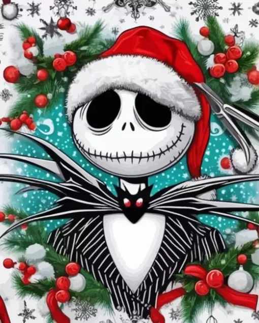 Jack Skellington Christmas Paint By Number