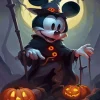 Mickey Mouse Halloween Paint By Number