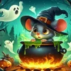 Mouse And Ghosts Paint By Number