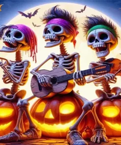 Musicians Skulls Paint By Number