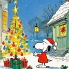 Snoopy Christmas Paint By Number